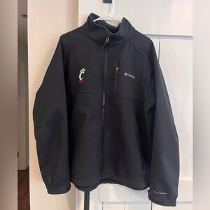 Columbia University of Cincinnati Black Softshell Jacket